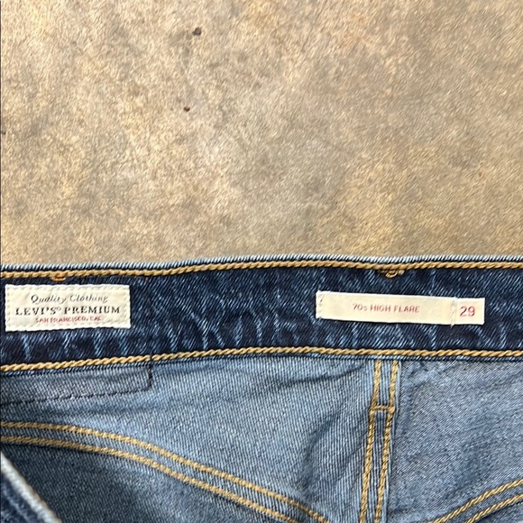 Levi’s 70s high Flare Classic Blue Women's Jeans size 29 - Picture 2 of 5